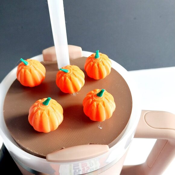 Stanley Tumbler Lid Topper Halloween Pumpkin Patch - Picture 4 of 4